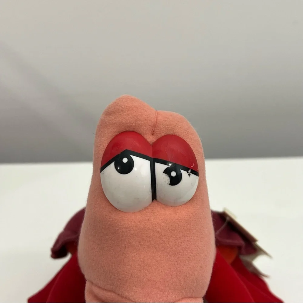 Vintage Disney Sebastian Plush Crab 122-49507 Walt Disney World Tag